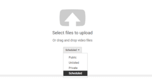 Schedule YouTube video