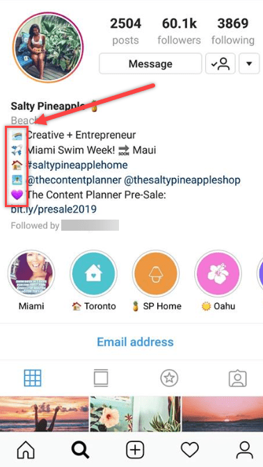 Instagram Bio Ideas: How to write your bio // Social Media Perth