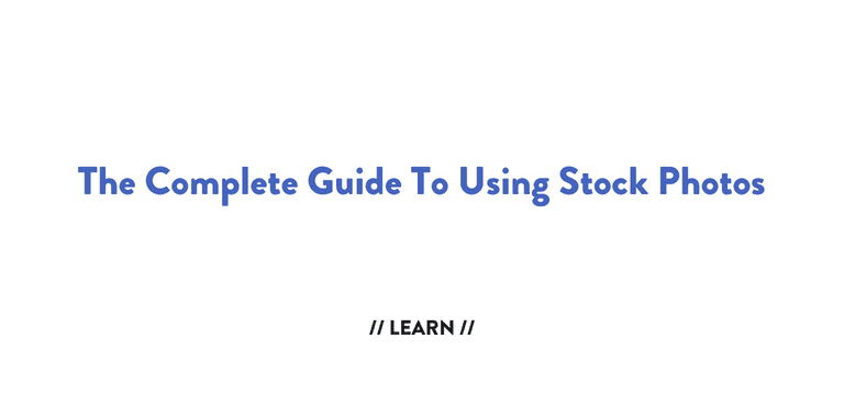 guide to stock photo