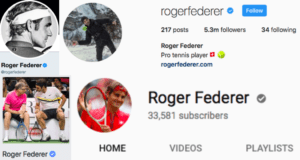 Social Media Verification Roger Federer