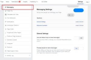messenger settings