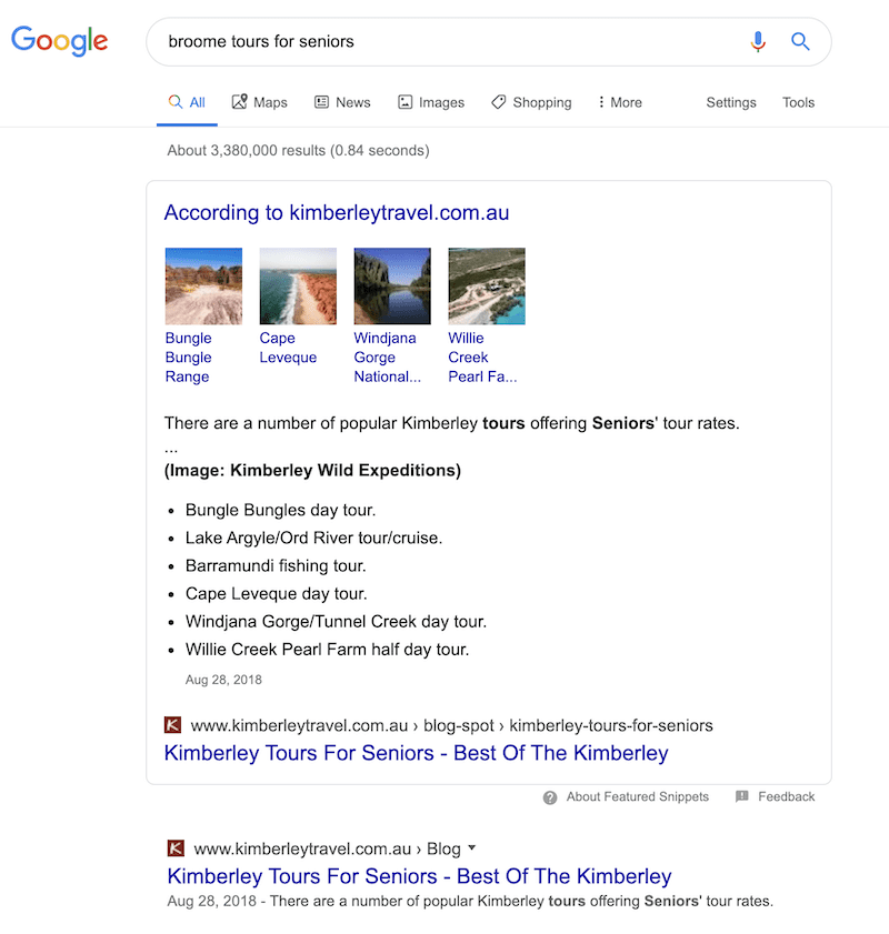 SM Perth Featured Snippet