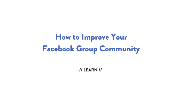 Facebook Group Community