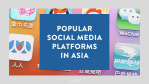 Popular Social Media Platforms in Asia 1