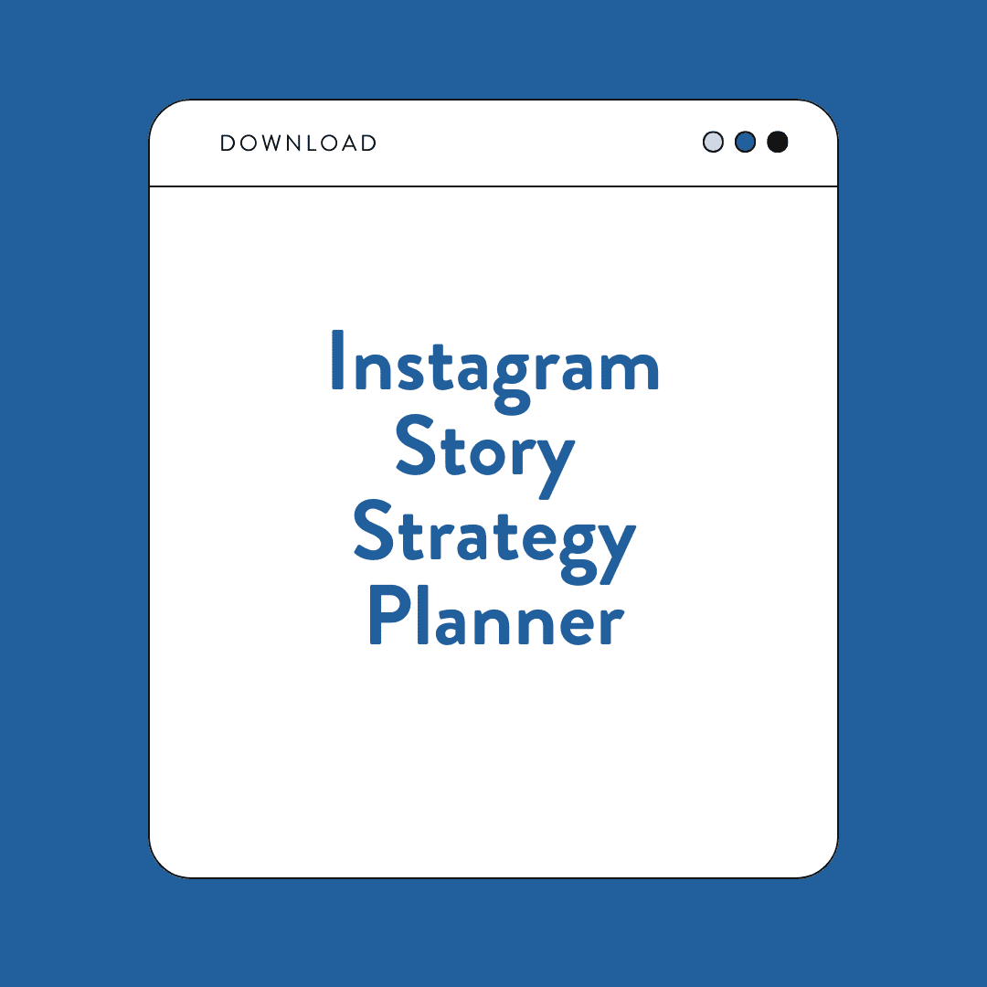 Instagram Story Strategy Template 1
