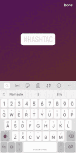 Instagram Stories hashtags