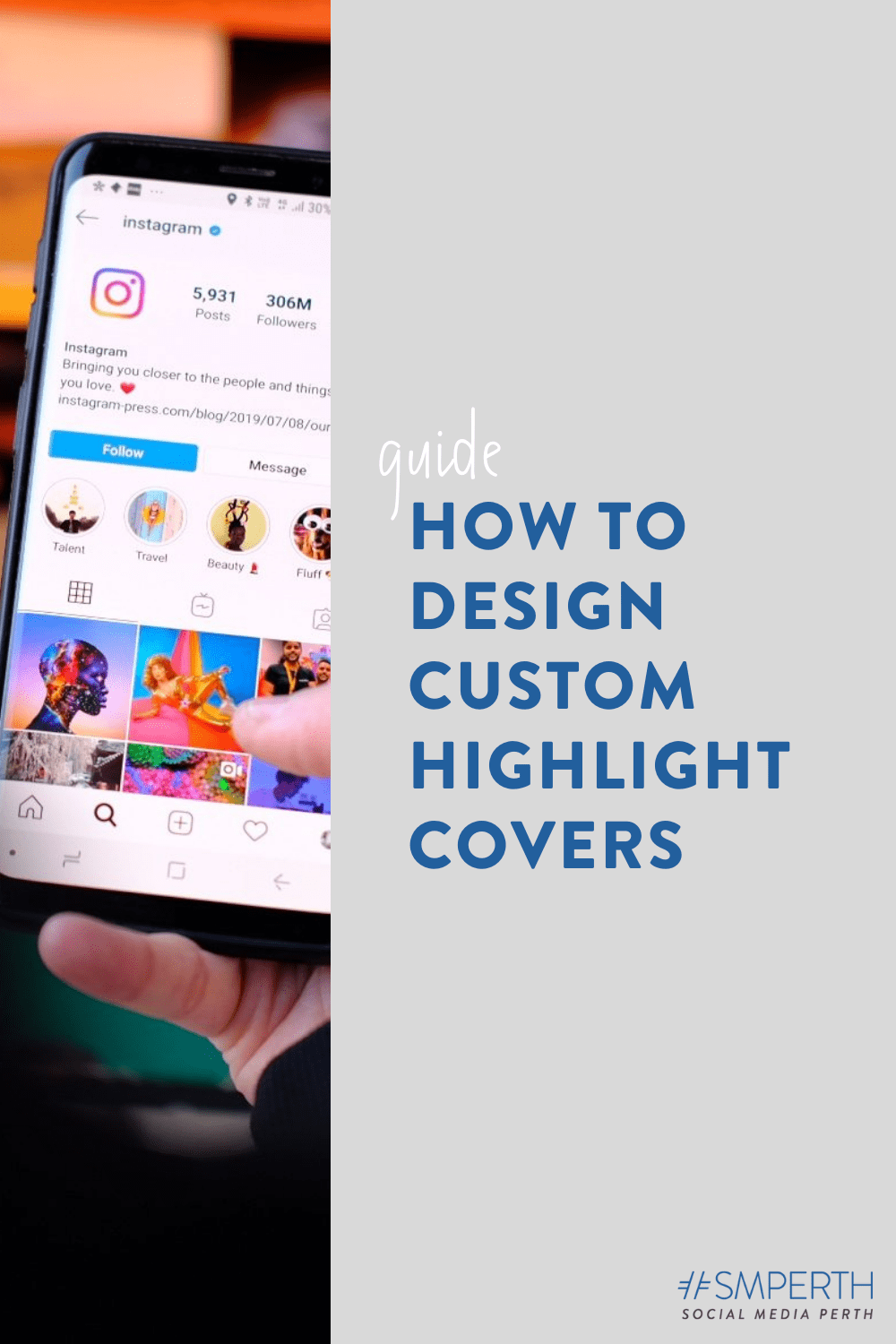 5 steps for designing Instagram Highlight Covers