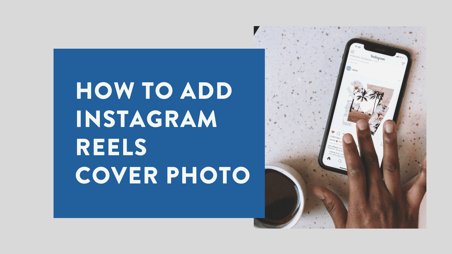 How to Add an Instagram Reels Cover Photo // Social Media Perth