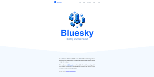 Bluesky homepage