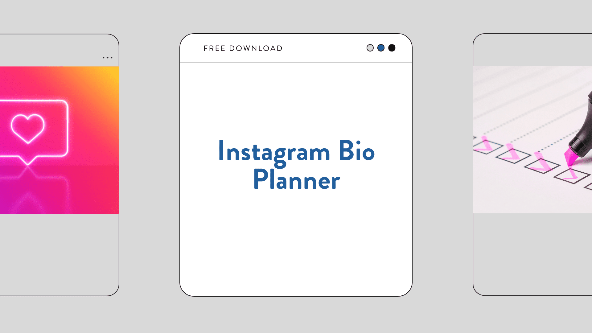 Instagram Bio Planner